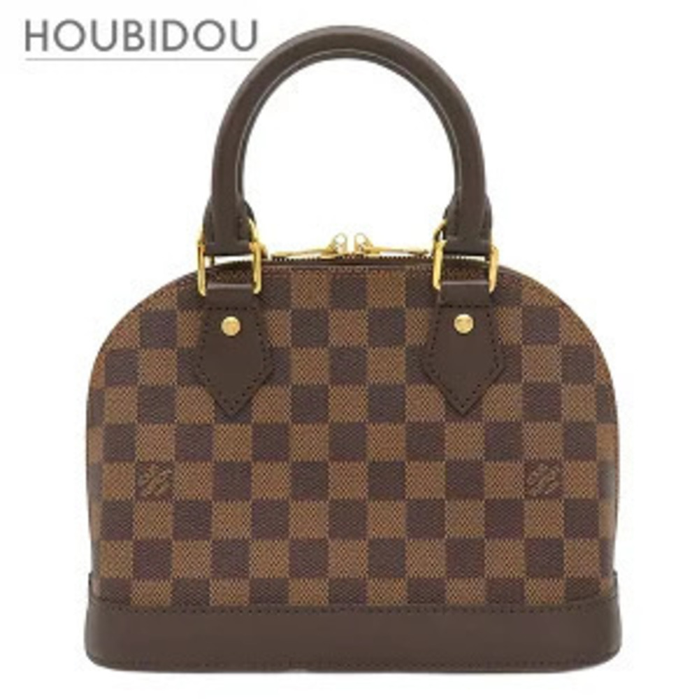Louis Vuitton Alma bag Damier canvas Ebene Brown shoulder handbag